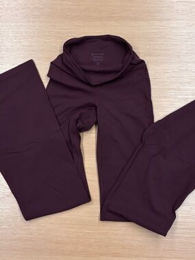 Athleta Elation Flare Leggings in Burgundy